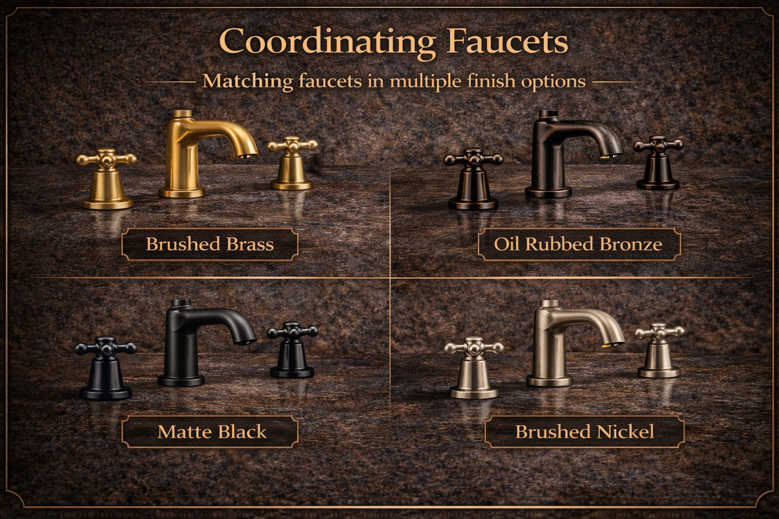 Coordinating faucets